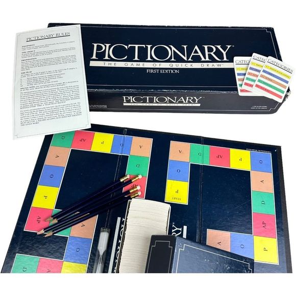 Vintage 1985 First Edition Pictionary Board Game - Picture 4 of 8
